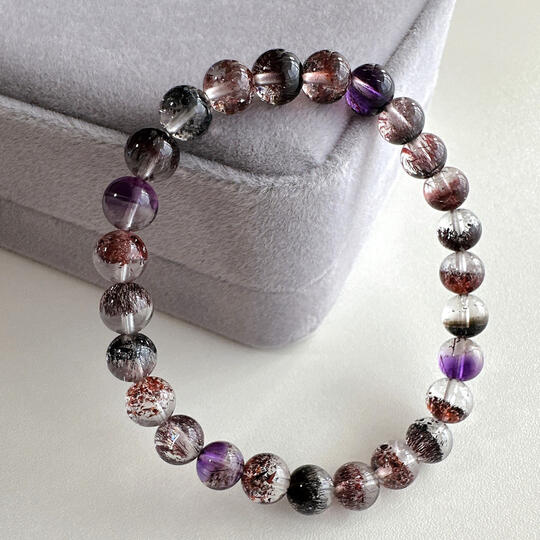 夢幻糖果彩兔毛|繽紛絮絲高透亮|高品水晶手鍊✨限量發售